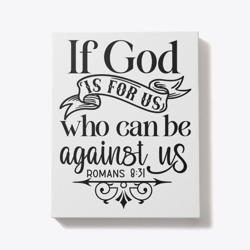 Romans 8:31 Volleyball Wall Art