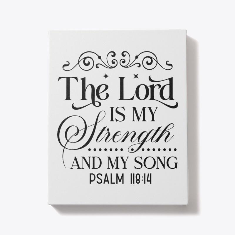 Psalms 118:14 Volleyball Wall Art