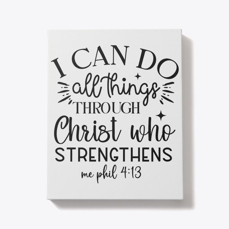 Phillippians 4:13 Volleyball Wall Art